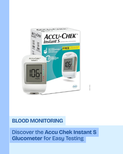 Accu-Chek Instant S Blood Glucose Glucometer – Fast & Easy Sugar Monitoring