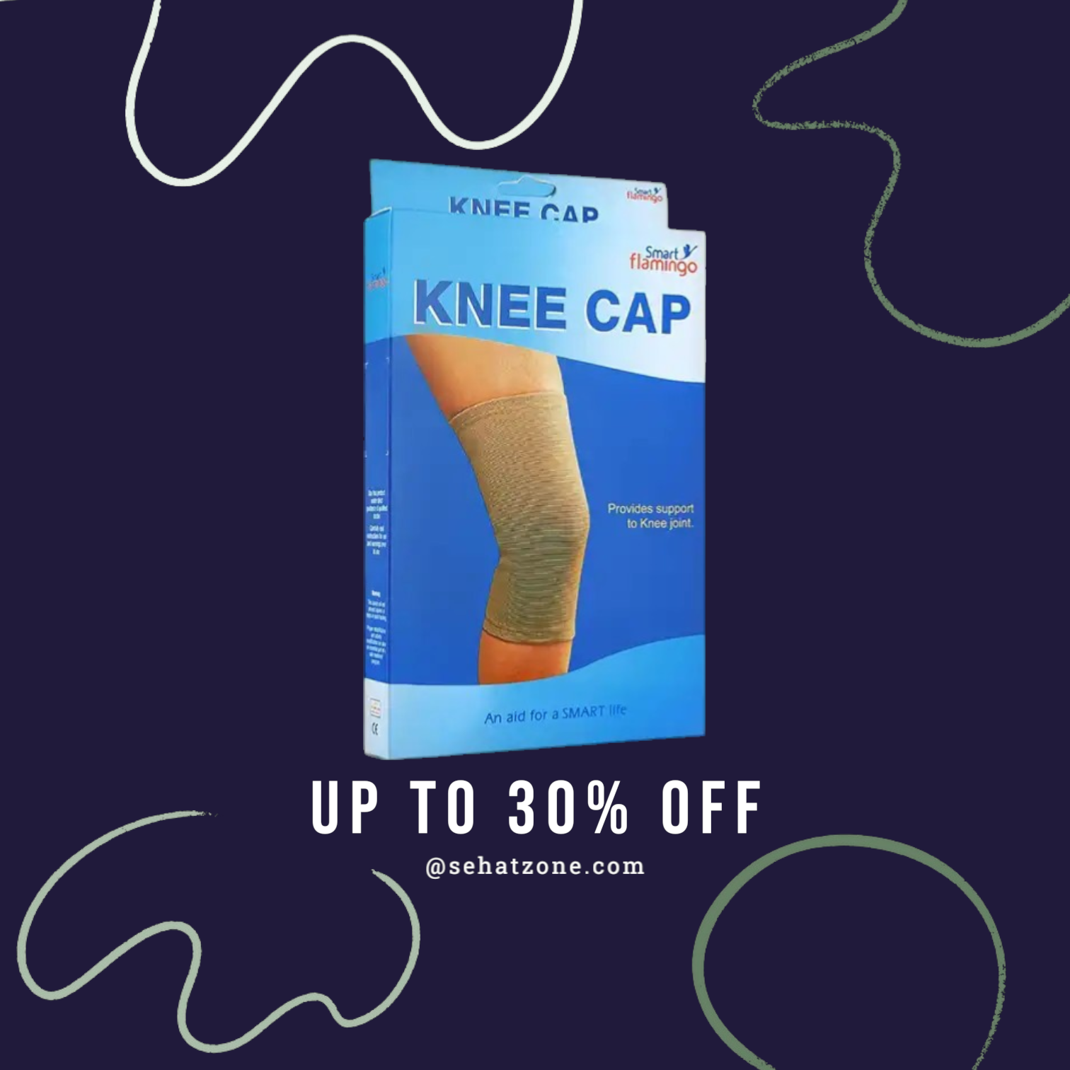 Smart Flamingo Knee Cap - Small