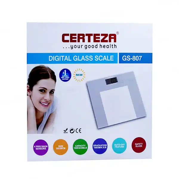Certeza Digital Body Weight Glass Scale